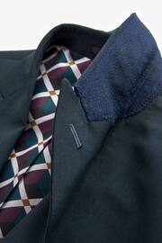 Teal Blue Two Button Suit: Jacket - Image 7 of 11
