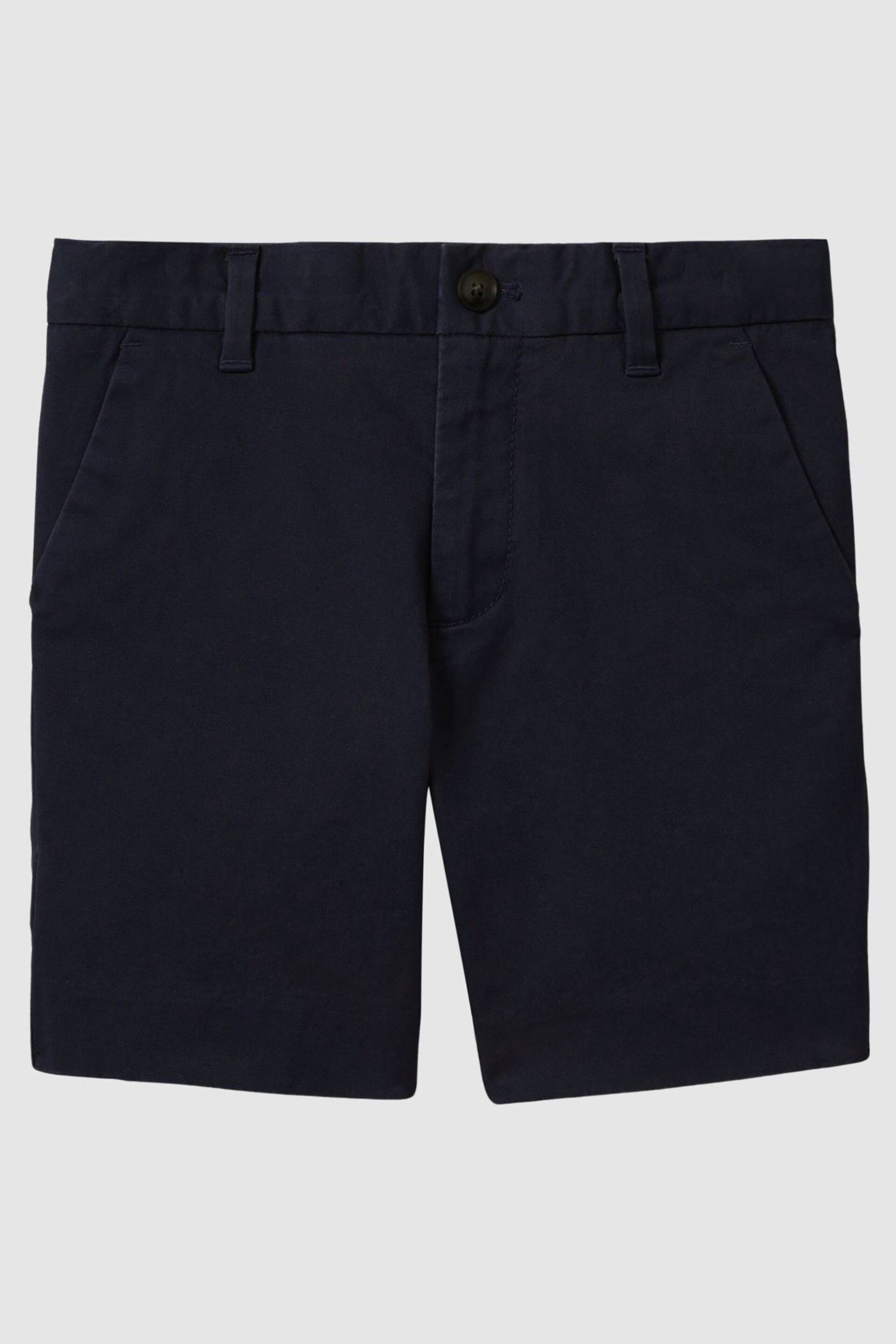 Reiss Navy Wicket Senior Casual Chino Shorts - Image 2 of 5