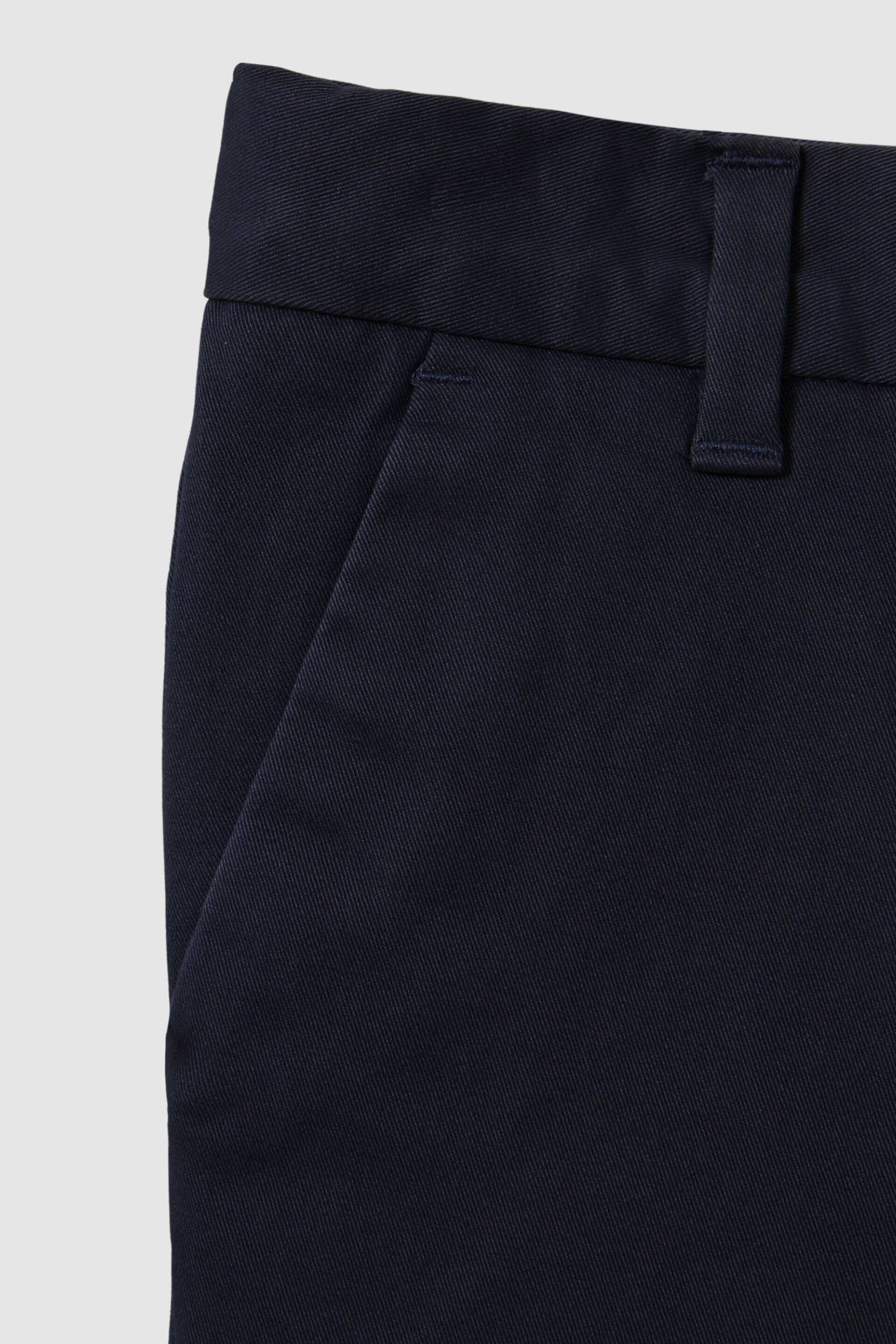 Reiss Navy Wicket Senior Casual Chino Shorts - Image 5 of 5