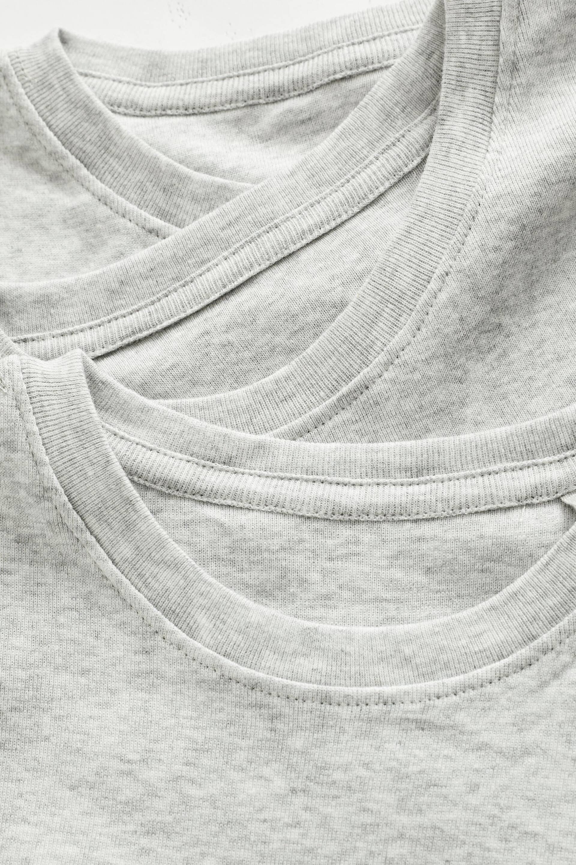 Grey Short Sleeve Vest 3 Pack (1.5-16yrs) - Image 3 of 3