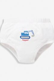 JoJo Maman Bébé White 3-Pack Training Pants - Image 2 of 3