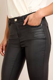 Black Coated Skinny Jeans - Image 5 of 7