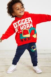 Red Digger Character Hoodie And Joggers Set (3mths-7yrs) - Image 1 of 5