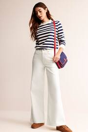 Boden White High Rise Wide Leg Jeans - Image 3 of 8