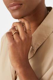 Accessorize Gold Tone Crystal Rings 12 Pack - Image 3 of 3