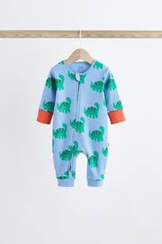 Bright Dino Zip Baby Sleepsuits 3 Pack (0-3yrs) - Image 7 of 16