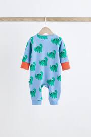 Bright Dino Zip Baby Sleepsuits 3 Pack (0-3yrs) - Image 8 of 16