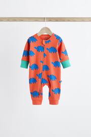Bright Dino Zip Baby Sleepsuits 3 Pack (0-3yrs) - Image 9 of 16