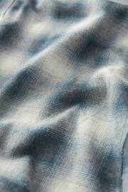 Grey/White Signature Brushed Flannel Check Shirt - Image 8 of 8