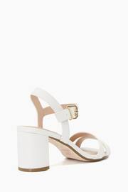 Dune London White Merisa 2 Part Block Heel Sandals - Image 5 of 7