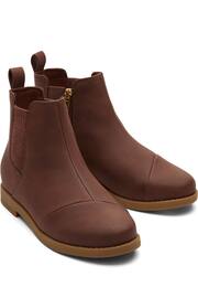 TOMS Kids Charlie Nubuck Brown Boots - Image 2 of 4