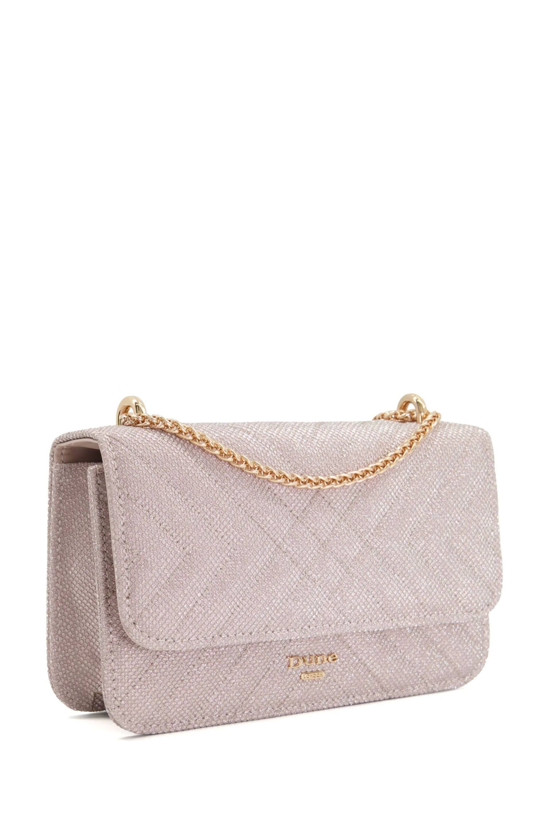 Dune London Purple Edorchie Quilted Shoulder Bag - Image 3 of 4