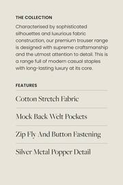 Blue Premium Tailored Denim Bootcut Trousers - Image 3 of 11