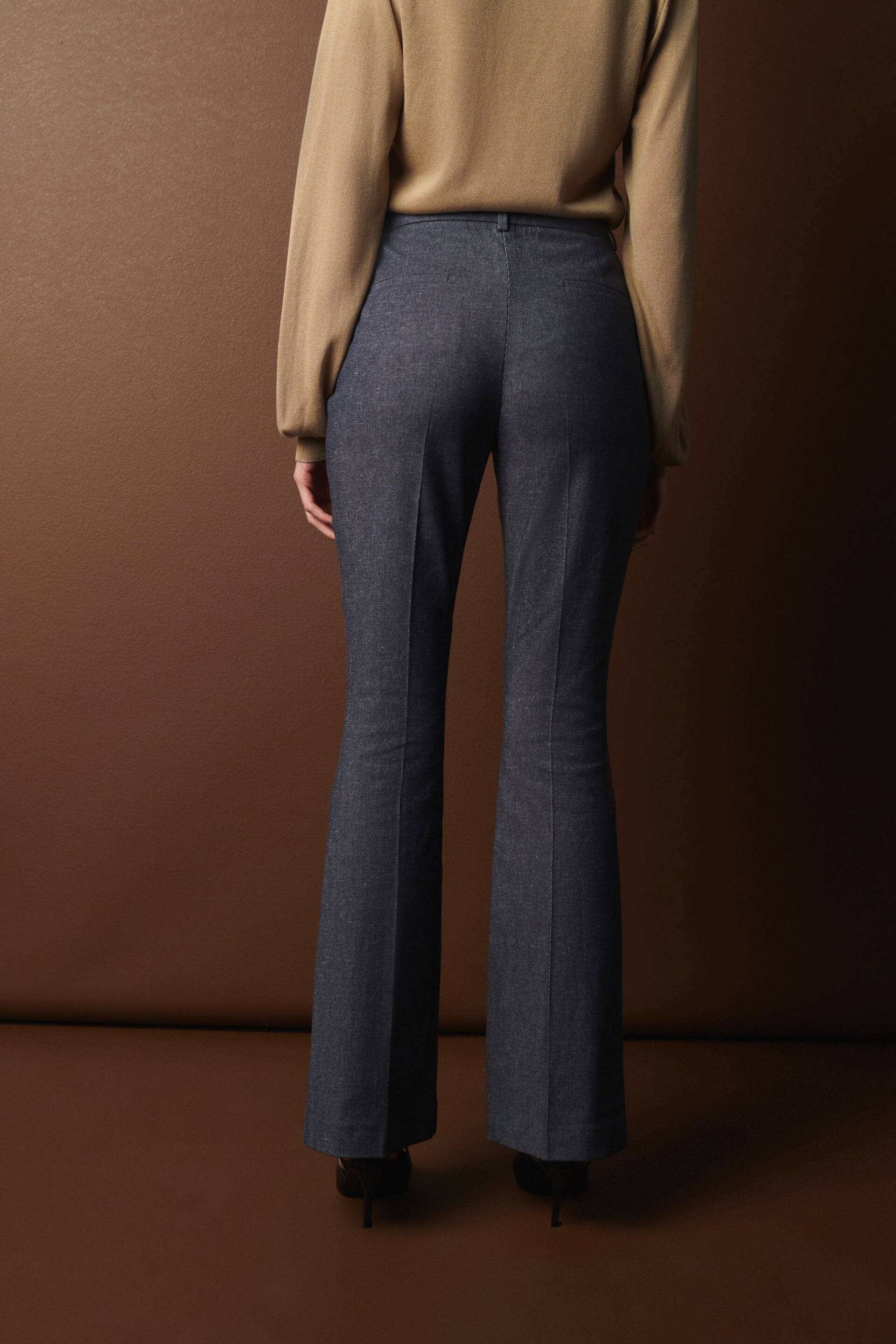 Blue Premium Tailored Denim Bootcut Trousers - Image 5 of 11
