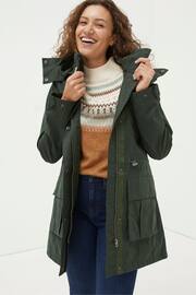 FatFace Green Tiegan Waterproof Coat - Image 1 of 6