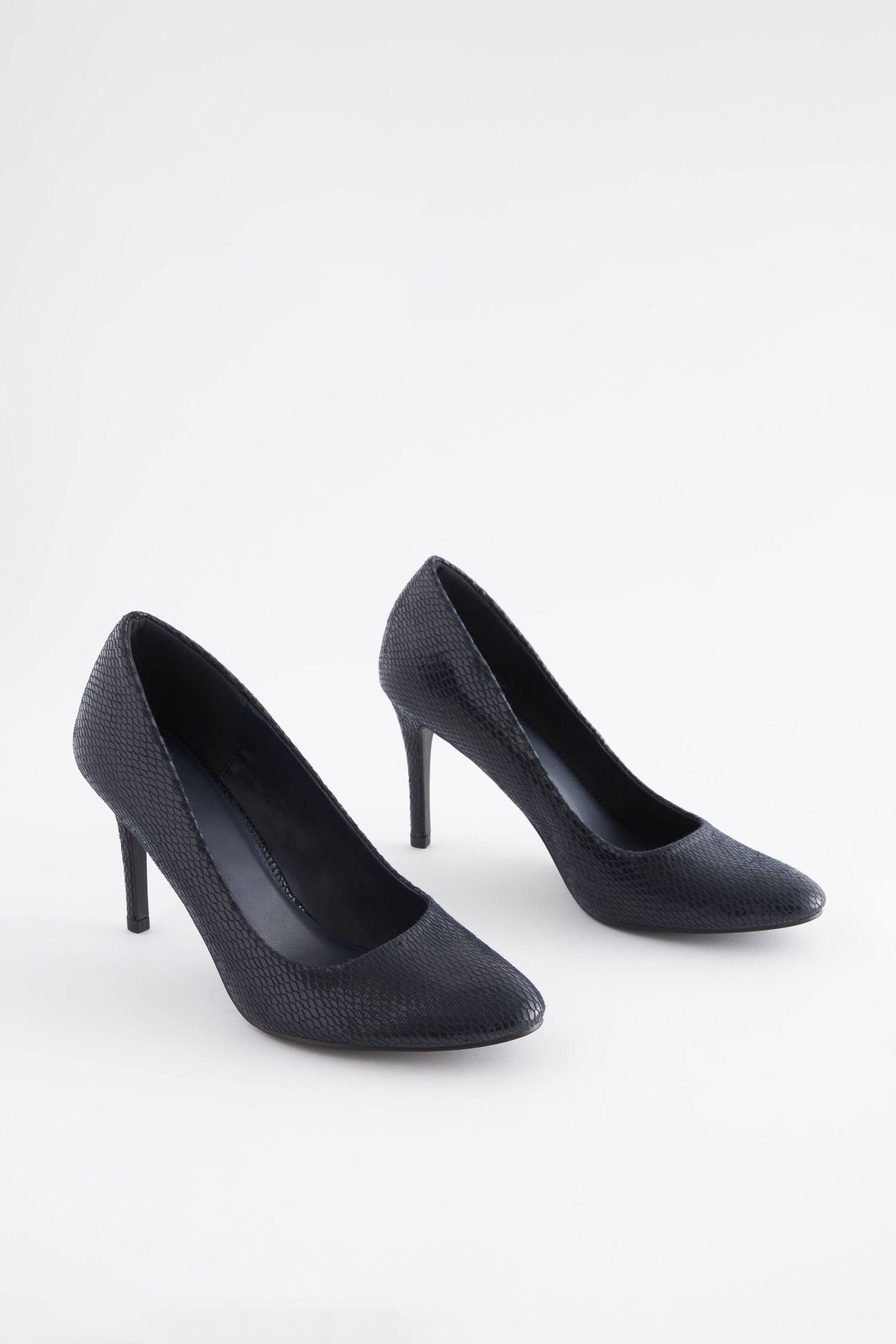 Navy Blue Extra Wide Fit Forever Comfort® Round Toe Court Shoes - Image 3 of 7