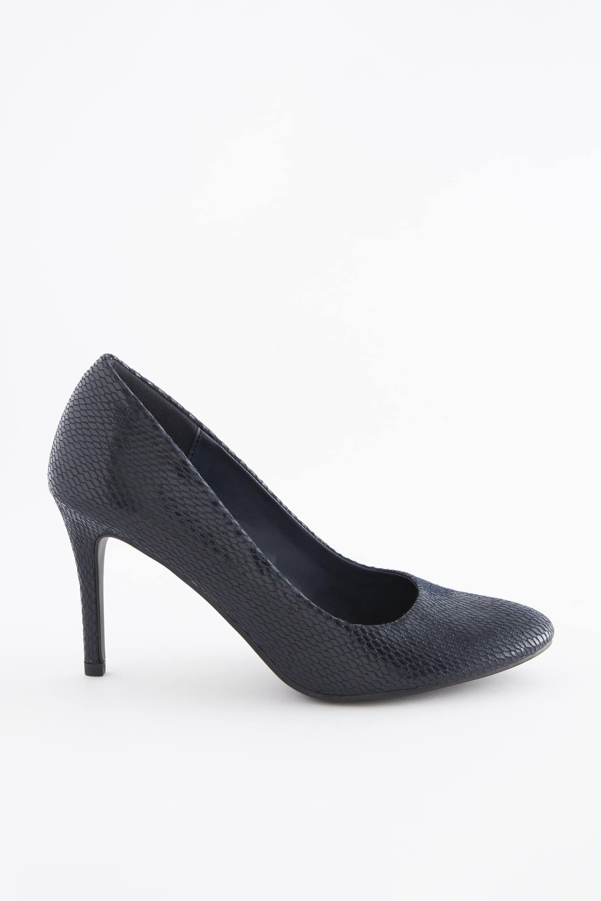 Navy Blue Extra Wide Fit Forever Comfort® Round Toe Court Shoes - Image 4 of 7