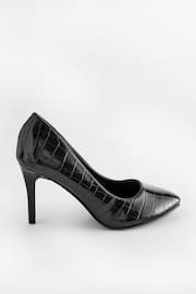 Black Extra Wide Fit Forever Comfort® Round Toe Court Shoes - Image 2 of 7