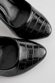 Black Extra Wide Fit Forever Comfort® Round Toe Court Shoes - Image 5 of 7