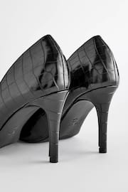 Black Extra Wide Fit Forever Comfort® Round Toe Court Shoes - Image 6 of 7