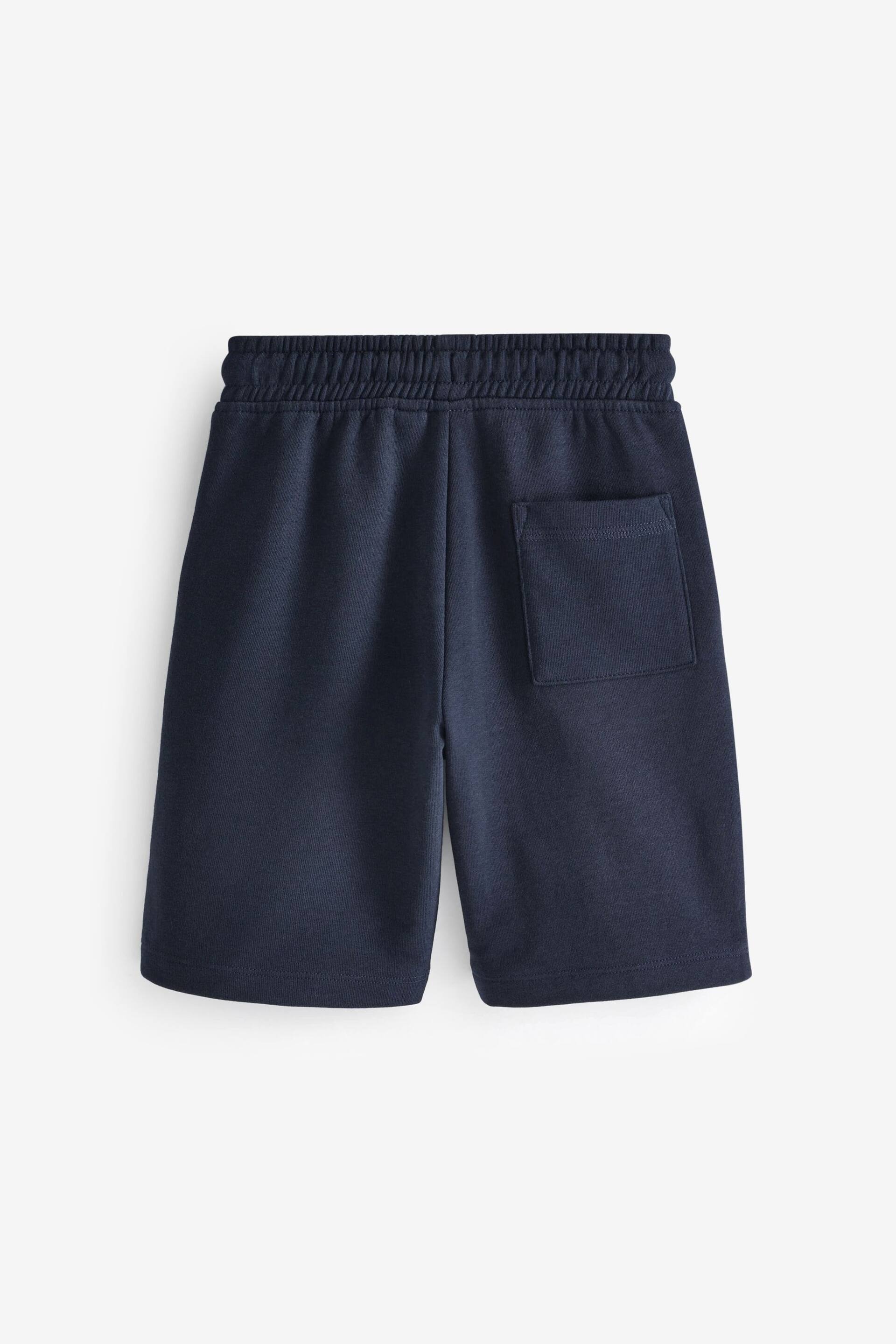 Blue Dark Navy 1 Pack Basic Jersey Shorts (3-16yrs) - Image 2 of 3