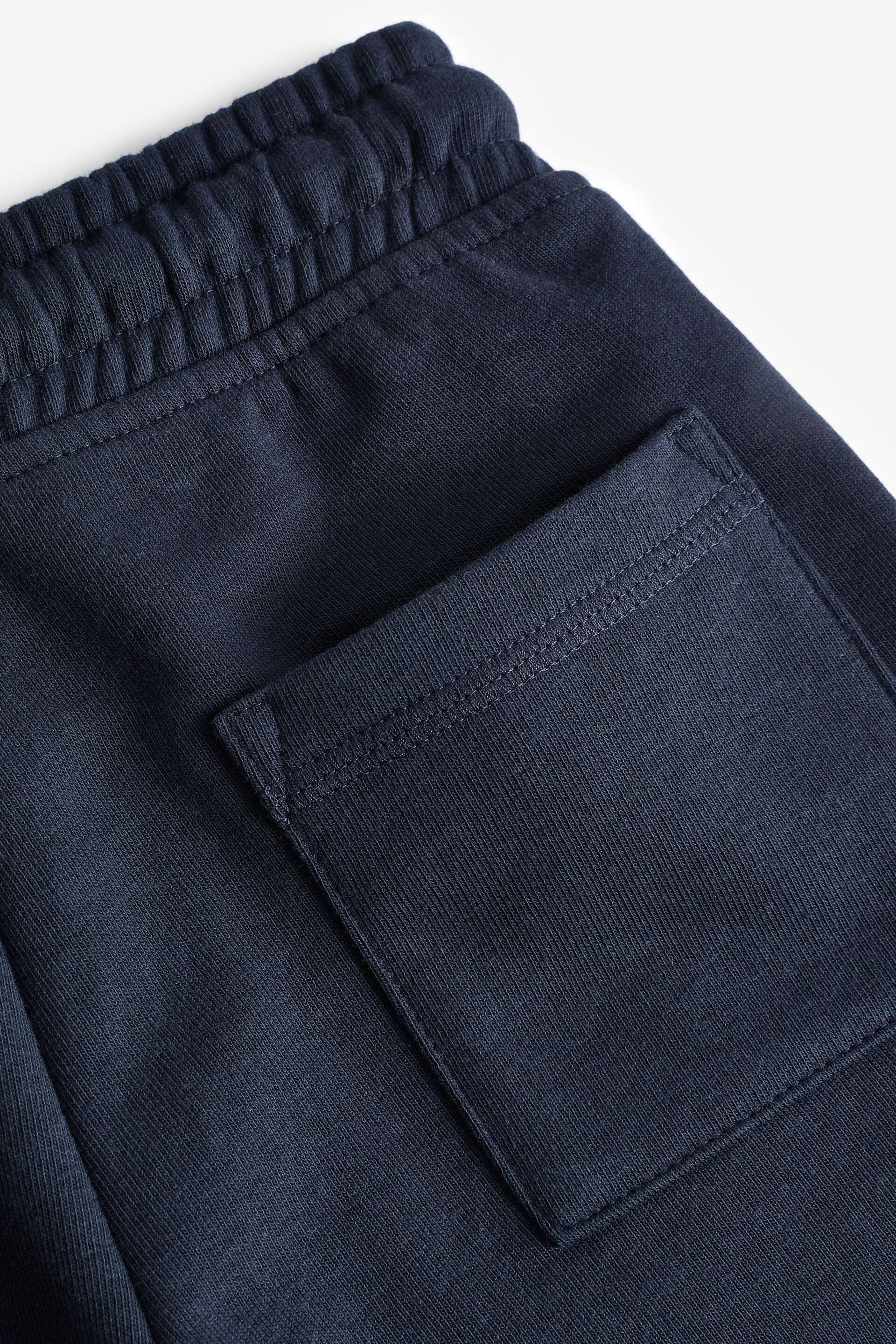 Blue Dark Navy 1 Pack Basic Jersey Shorts (3-16yrs) - Image 3 of 3