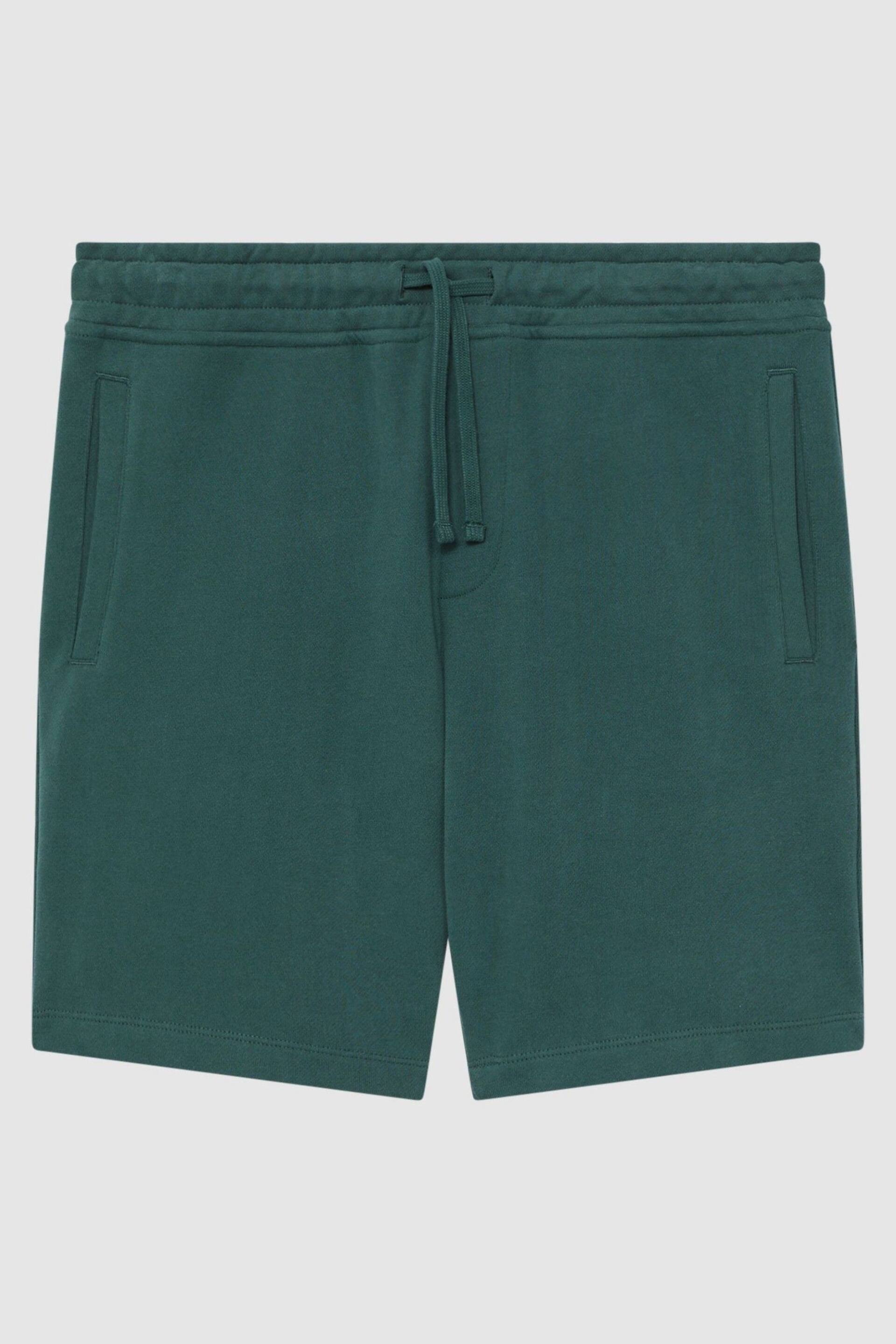 Reiss Midnight Green Henry Garment Dye Jersey Shorts - Image 2 of 5