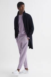 Reiss Lilac Alistar Oversized Garment Dye Sweatshirt - Image 5 of 5