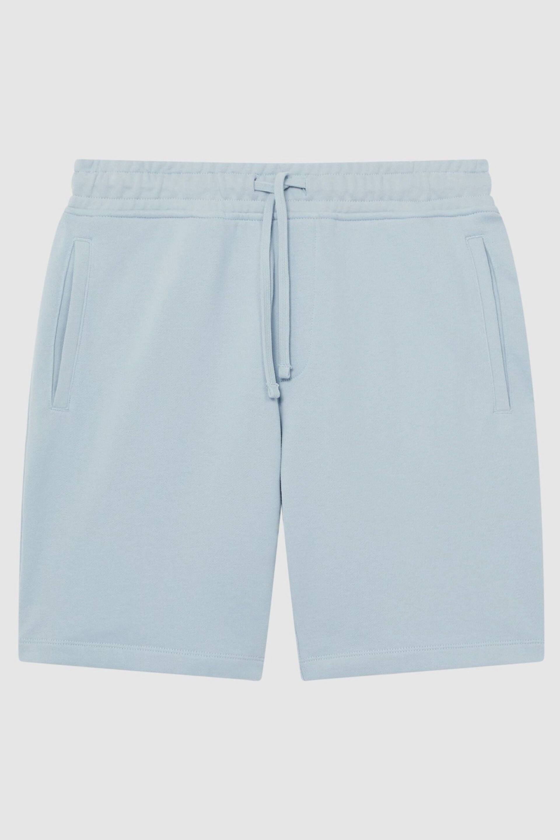 Reiss Ice Blue Henry Garment Dye Jersey Shorts - Image 2 of 5