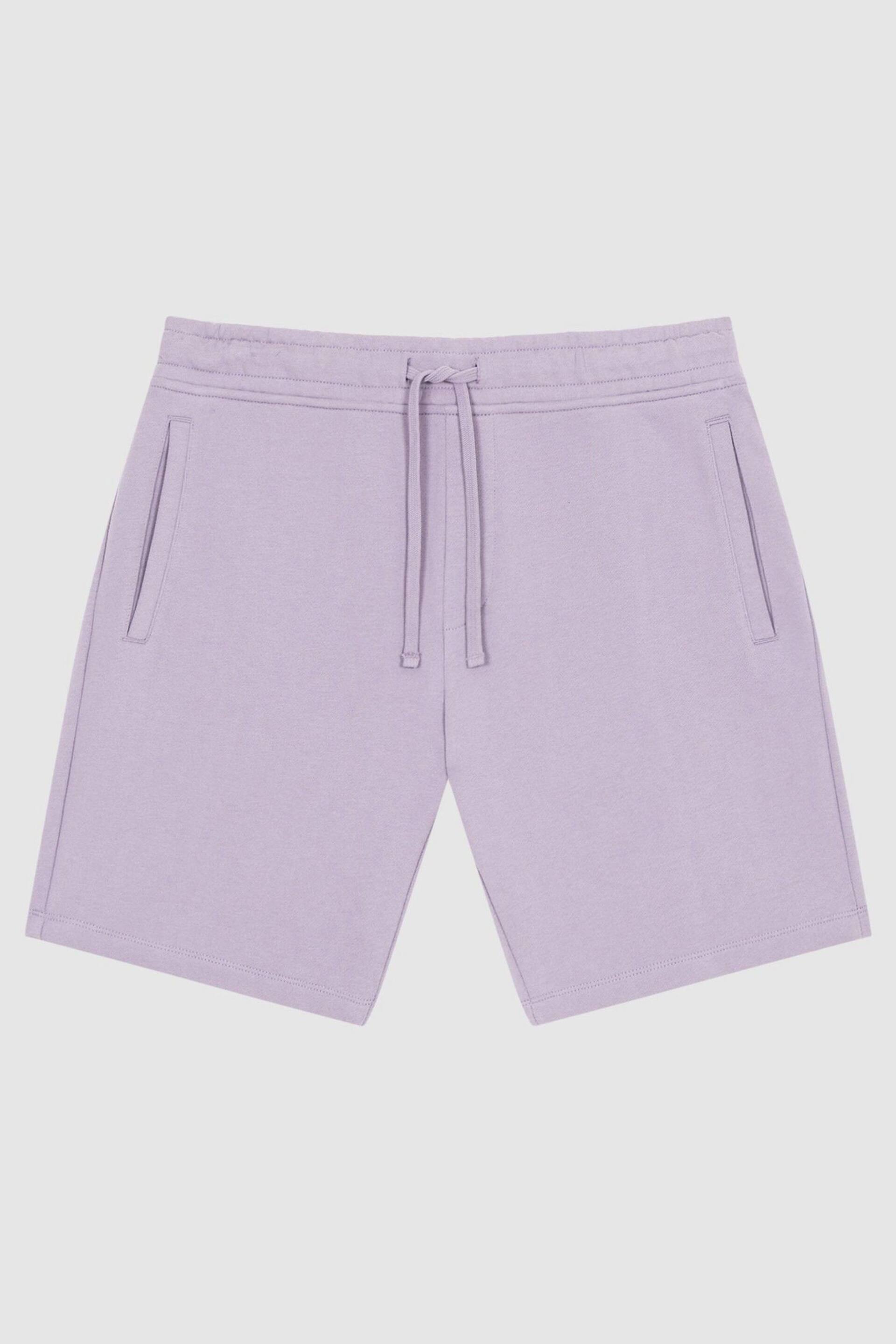 Reiss Lilac Henry Garment Dye Jersey Shorts - Image 2 of 5