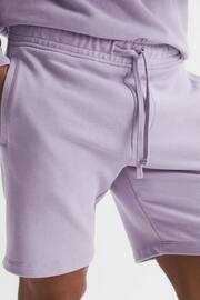 Reiss Lilac Henry Garment Dye Jersey Shorts - Image 4 of 5