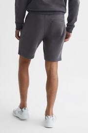 Reiss Washed Black Henry Garment Dye Jersey Shorts - Image 5 of 5