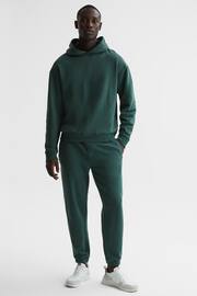 Reiss Midnight Green Kace Garment Dye Hoodie - Image 3 of 7