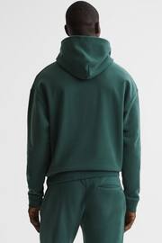 Reiss Midnight Green Kace Garment Dye Hoodie - Image 5 of 7