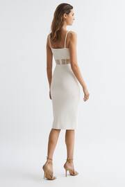 Reiss White Luisa Knitted Bodycon Dress - Image 5 of 6