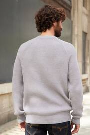 Light Grey Regular Cosy Rib Knitted Jumper - Image 3 of 11