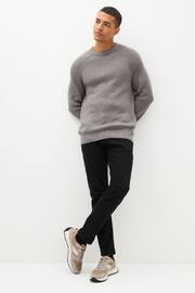 Light Grey Regular Cosy Rib Knitted Jumper - Image 7 of 11