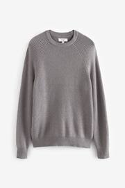 Light Grey Regular Cosy Rib Knitted Jumper - Image 9 of 11