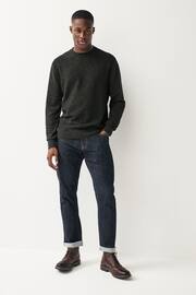 Green Knitted Regular Marl Textured Crew Jumper - Image 2 of 7