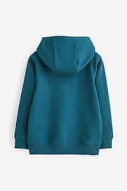 Teal Blue Marvel Graphic License Hoodie (3-16yrs) - Image 2 of 3