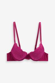 Pink/Green Push Up Pad Plunge Lace Bras 2 Pack - Image 5 of 5