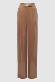 Reiss Nude Lizzie Sequin Wide Leg Trousers - Image 2 of 7