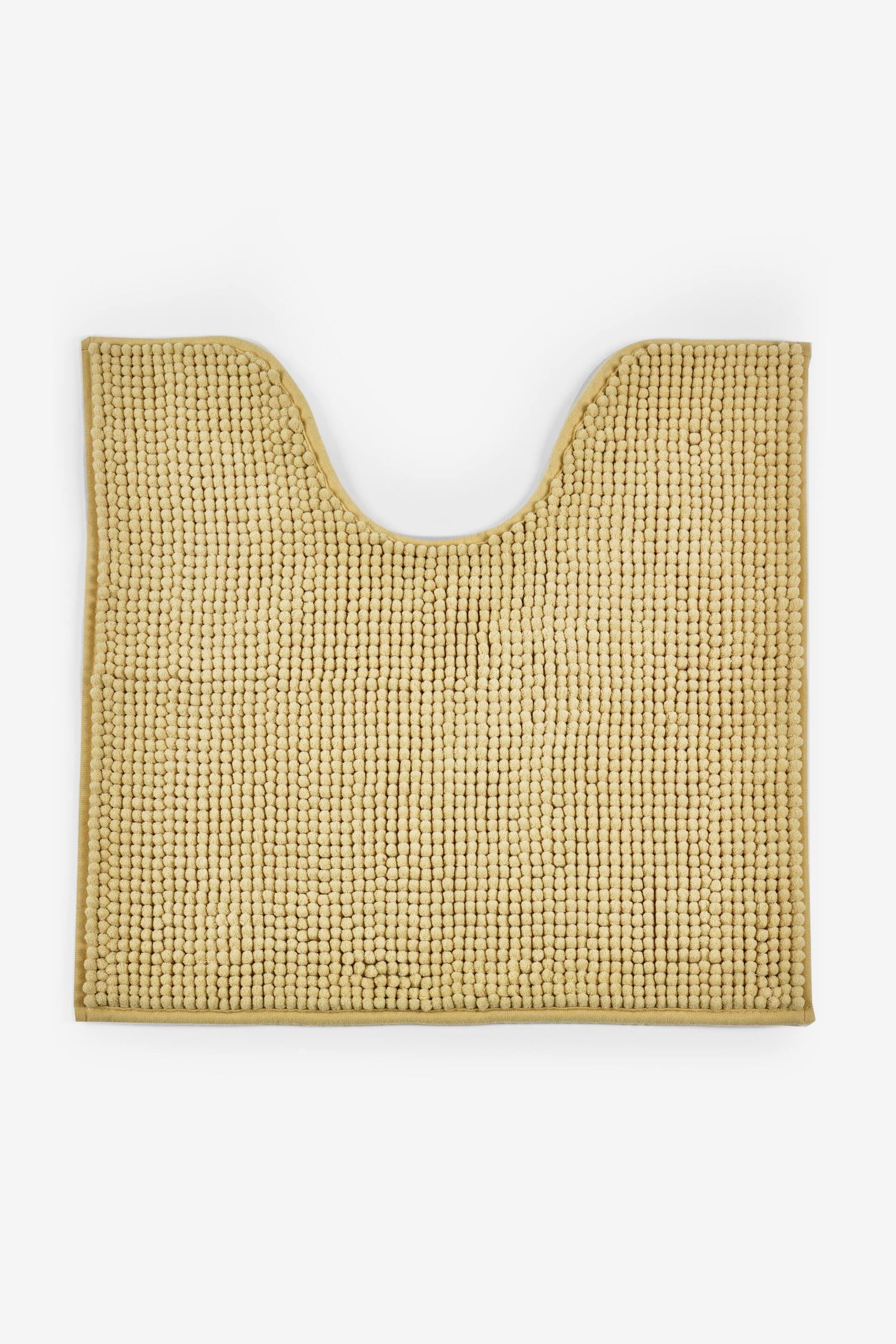 Ochre Yellow Bobble Pedestal Bath Mat - Image 3 of 5