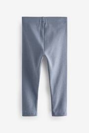 Blue/Grey Marl Ribbed Leggings 3 Pack (3mths-7yrs) - Image 2 of 3