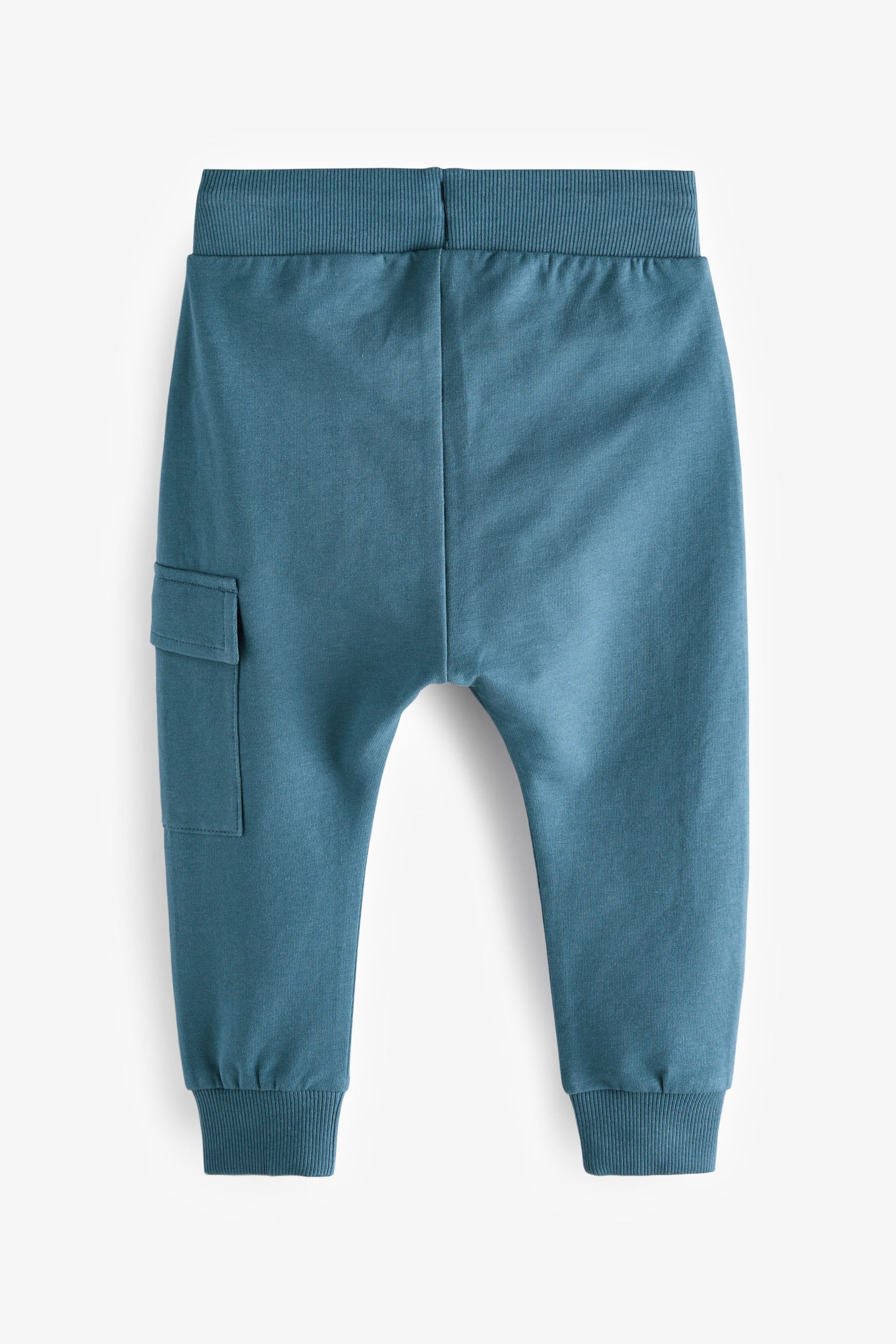Blue Super Skinny Utility Joggers 3 Pack (3mths-7yrs) - Image 2 of 3