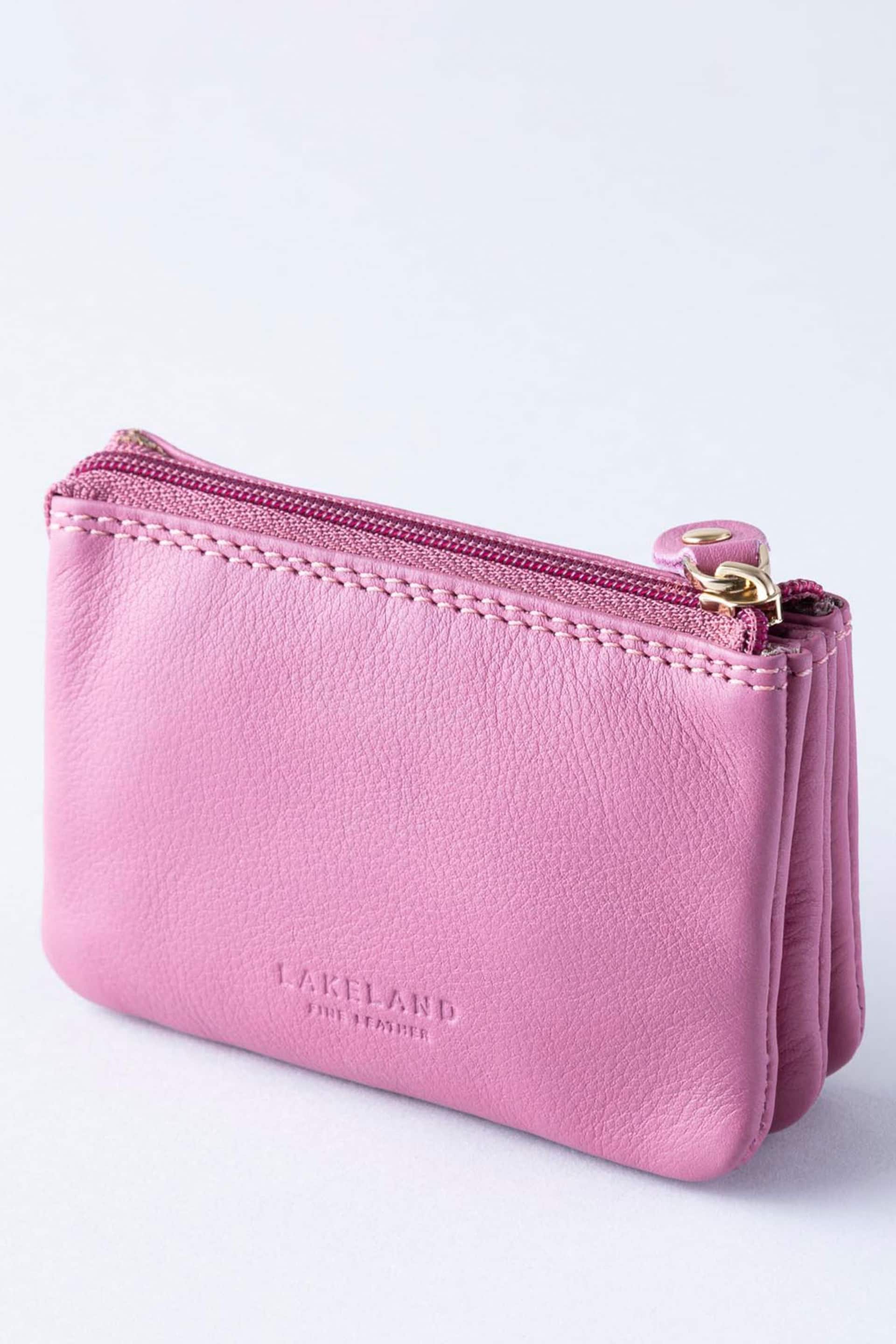 Lakeland Leather Mauve Pink Protected Leather Coin Purse - Image 2 of 4