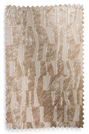Champagne Gold Cut Velvet Eyelet Lined Curtains - Image 5 of 5