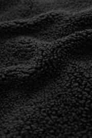 Black Zip through Borg Fleece Gilet - Image 12 of 12