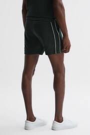 Reiss Dark Green Fredericks Towelling Drawstring Shorts - Image 4 of 4