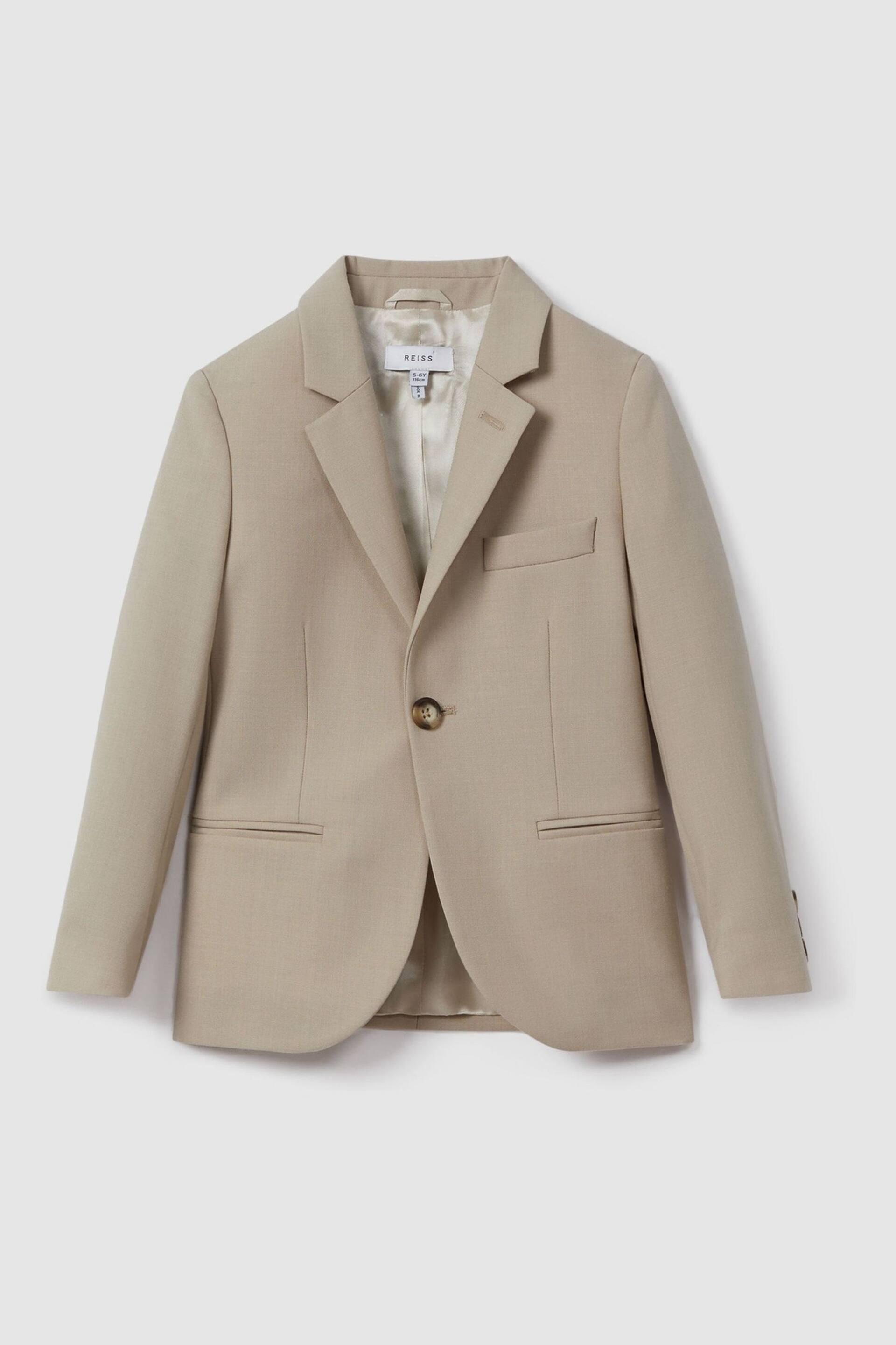 Reiss Stone Fine Senior Single Breasted Wool Blazer - Image 2 of 4